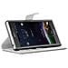 Custodia Compatibile Con Sony Xperia Z1 In Bianco Fumo - Coperchio Protettiva Con Chiusura Magnetica, Funzione Stand E Tasca Per Le Carte - Foto miniatura 3
