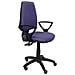 Modello 14 cp - sedia Da Ufficio Ergonomica Con Meccanismo Permanente, Regolabile In Altezza E Ruote Parquet - sedile E Schienale Imbottiti In Tessuto Bali (braccioli Regolabili In Altezza) 109x46x46 Cm Viola - Foto miniatura 5