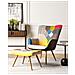 Sedia Wingback Con Poggiapiedi Patchwork Multicolore Vejle - Foto miniatura 10
