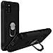 Cover Samsung Galaxy A41 Bi-materia Anello Magnetico Stand Nero - Foto miniatura 3