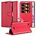 Custodia Compatibile Con Xiaomi Redmi 6a In Rosso Carminio - Coperchio Protettiva Con Chiusura Magnetica, Funzione Stand E Tasca Per Le Carte - Foto miniatura 1