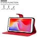 Custodia Compatibile Con Xiaomi Redmi 6a In Rosso Carminio - Coperchio Protettiva Con Chiusura Magnetica, Funzione Stand E Tasca Per Le Carte - Foto miniatura 5