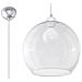 Ball - Lampadario In Vetro E Cromo - Foto miniatura 4