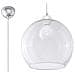 Ball - Lampadario In Vetro E Cromo - Foto miniatura 1