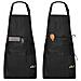 2 Confezioni Grembiule Da Cucina Impermeabile Regolabile Chef Grembiule Con Tasche Per La Casa Ristorante Artigianato Giardino Barbecue Scuola Cafe Grembiule Per Donne Degli Uomini (stripe Nero)  - Foto miniatura 1