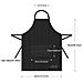 2 Confezioni Grembiule Da Cucina Impermeabile Regolabile Chef Grembiule Con Tasche Per La Casa Ristorante Artigianato Giardino Barbecue Scuola Cafe Grembiule Per Donne Degli Uomini (stripe Nero)  - Foto miniatura 2
