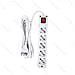 Multipresa Ciabatta Elettrica Schuko 5 Posti Con Interruttore Cavo Da 1,5 Mt Spina 10a 250v S11 Presa 16a 250v 5 Way P40 - Foto miniatura 2
