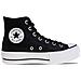 Scarpe Chuck Taylor All Star Lift Leather Hi Taglia 37.5 Codice 561675c Nero - Foto miniatura 1