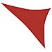 Vela Parasole 160 g / m² Rossa 3x4x5 m in HDPE - Foto miniatura 1