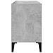 Mobile TV con Gambe in Metallo Grigio Cemento 69,5x30x50 cm - Foto miniatura 5