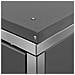 Copri Bidoni Pattumiera Doppia 138x77,5x112,5 cm Acciaio Inox - Foto miniatura 6