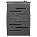 Copri Bidoni Pattumiera Doppia 138x77,5x112,5 cm Acciaio Inox - Foto miniatura 8