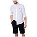Camicia Uomo Leggera In Piqué Bianco - Foto miniatura 2