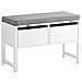 Scarpiera Cassapanca Panca Contenitore Camere Da Letto Seduta Con Cuscino 2 Cassetti Panca Ingresso L72*p30*a46cm Fsr88-w - Foto miniatura 1