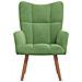 Sedia Relax Verde Chiaro in Velluto - Foto miniatura 2