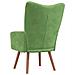 Sedia Relax Verde Chiaro in Velluto - Foto miniatura 7