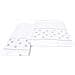 Set Asciugamano Copiola Salvietta Bagno In Spugna 100% Cotone Mod Pois Bianco - Foto miniatura 1