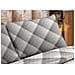 Sacco Copripiumino Microfibra Letto Matrimoniale A Quadri Rombi Edimburgo Grigio   - Foto miniatura 3