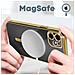 Cover Magsafe Per Iphone 11 Silicone Protezione Fotocamera Bordo Cromato Oro - Foto miniatura 4