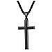 Collana Croce Acciaio Inossidabile Black - Foto miniatura 1