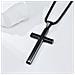Collana Croce Acciaio Inossidabile Black - Foto miniatura 3
