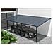 Pergola Addossata /posto Auto Coperto 18m² Kleo 600l300 Alluminio Grigio - Foto miniatura 1