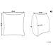 Cuscino Decorativo Pleione Cotone 45 X 45 Cm Astratto Beige Chiaro - Foto miniatura 5