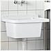 Lavabo A Parete Bianco 50x35x24 Cm In Resina - Foto miniatura 7