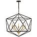 Lampadario Industrial Nordico Astrid Metallo Bronzo Opaco 5 Luci E14 - Foto miniatura 1