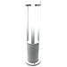 Lampione Per Giardino Lampada Led 12w Luce Calda Esterno Ip65 Lampioncino Da Terra Bianco - Foto miniatura 2