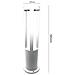 Lampione Per Giardino Lampada Led 12w Luce Calda Esterno Ip65 Lampioncino Da Terra Bianco - Foto miniatura 3