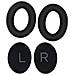 Cuscinetti Auricolari In Pelle Proteica Per Cuffie Bose Quietcomfort 45 Black - Foto miniatura 5