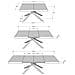 Tavolo allungabile 90x130/234 cm Karida cemento gambe bianche - Foto miniatura 4