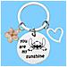 Portachiavi In Acciaio Inossidabile Per San Valentino Con Design Stitch - Foto miniatura 2