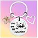 Portachiavi In Acciaio Inossidabile Per San Valentino Con Design Stitch - Foto miniatura 3