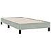 Giroletto Molle Senza Materasso Grigio Chiaro 90x210 Cm Velluto - Foto miniatura 3