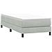 Giroletto Molle Senza Materasso Grigio Chiaro 90x210 Cm Velluto - Foto miniatura 1