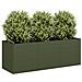 Fioriera Verde Oliva 120x40x40 Cm In Acciaio Laminato A Freddo - Foto miniatura 1