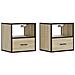 Comodini A Muro 2 Pz Rovere Sonoma 40x31x39,5 Cm - Foto miniatura 2