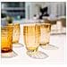 Perle Bicchiere Ambra - Vetro Colorato Soffiato A Bocca, 32 Cl, Lavorato A Mano - Set Da 2 Tumblers Artigianali Per Acqua O Cocktail - Foto miniatura 3