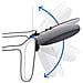 Grandi Occhiali Da Sole Clip-on Mercury Bianchi Per Occhiali Da Vista Black - Foto miniatura 4