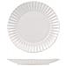Set 6 piatti piani Lotus in stoneware bianco cm 27 - Foto miniatura 1