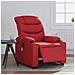 Poltrona Massaggio Elettrica Reclinabile Rosso Similpelle - Foto miniatura 2