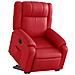 Poltrona Alzapersona Reclinabile Elettrica Rossa in Similpelle - Foto miniatura 3