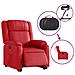 Poltrona Alzapersona Reclinabile Elettrica Rossa in Similpelle - Foto miniatura 6