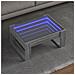 Tavolino da Salotto con LED Infinity Grigio Sonoma 70x53x30 cm - Foto miniatura 2