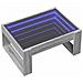 Tavolino da Salotto con LED Infinity Grigio Sonoma 70x53x30 cm - Foto miniatura 3