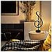 Lampada Da Tavolo A Led Wireless Dimmerabile Al Tocco In Nero Per Soggiorno E Camera Da Letto - Foto miniatura 3