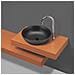 Lavabo D'appoggio Bacinella Nero Matt - Foto miniatura 2