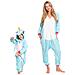 Pigiama Per Bambini Kigurumi Onesie Costume Pegaso Azzurro 115-125 - Foto miniatura 2